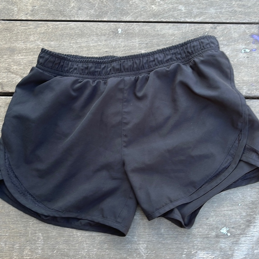 Black running shorts